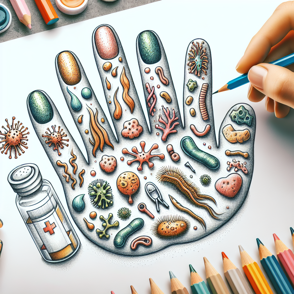 Pastelková ilustrace znázorňující téma: Zdraví