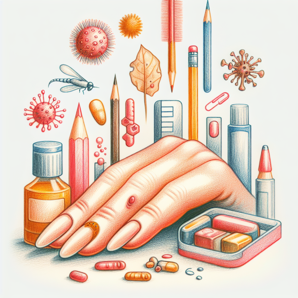 Pastelková ilustrace znázorňující téma: Zdraví