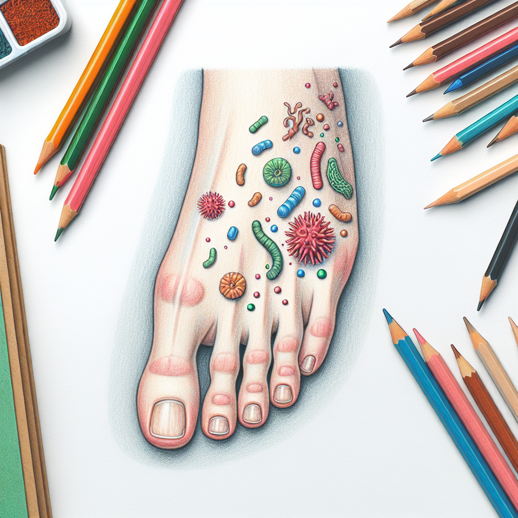 Pastelková ilustrace znázorňující téma: Zdraví