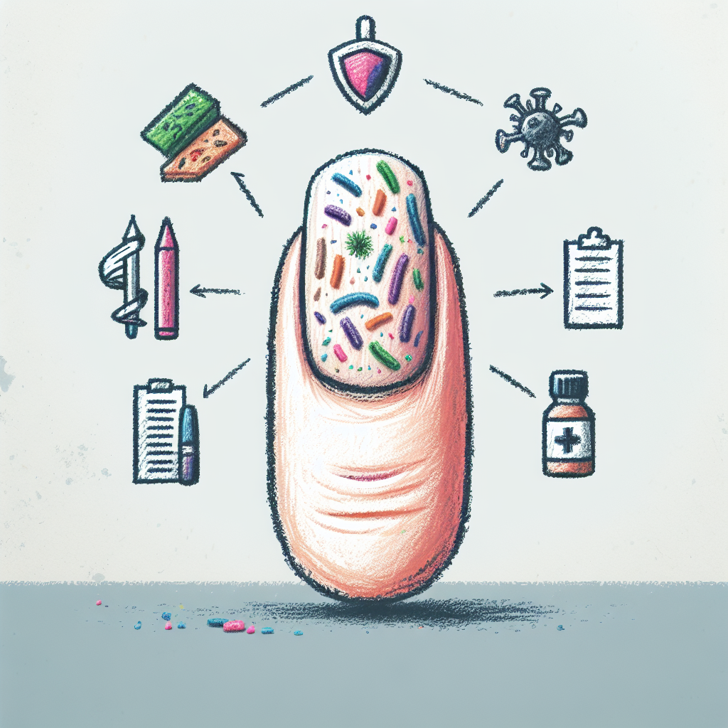 Pastelková ilustrace znázorňující téma: Zdraví