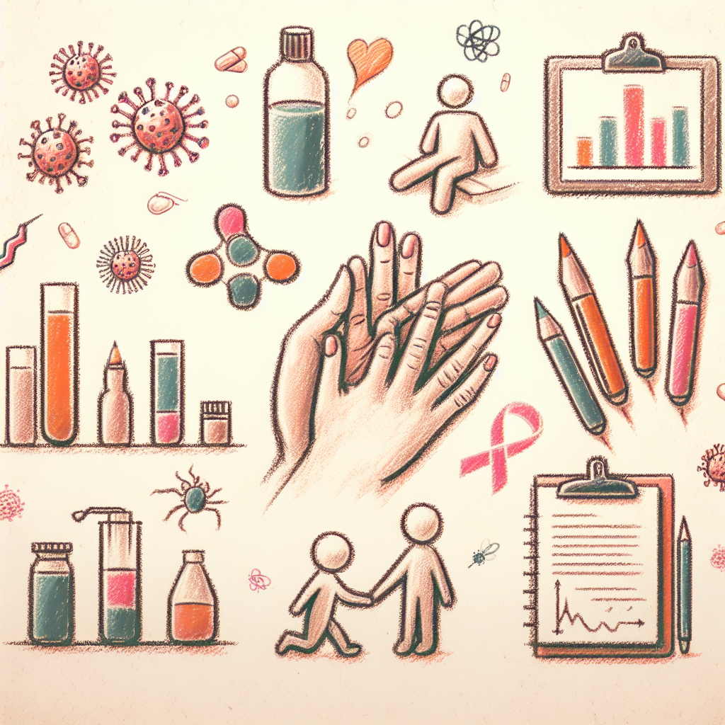 Pastelková ilustrace znázorňující téma: Zdraví dětí