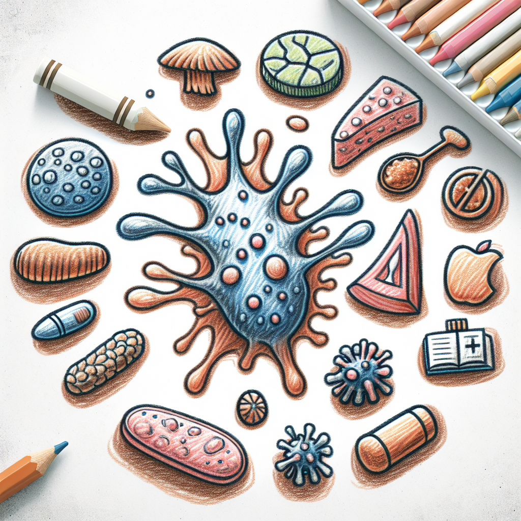 Pastelková ilustrace znázorňující téma: Zdraví a prevence