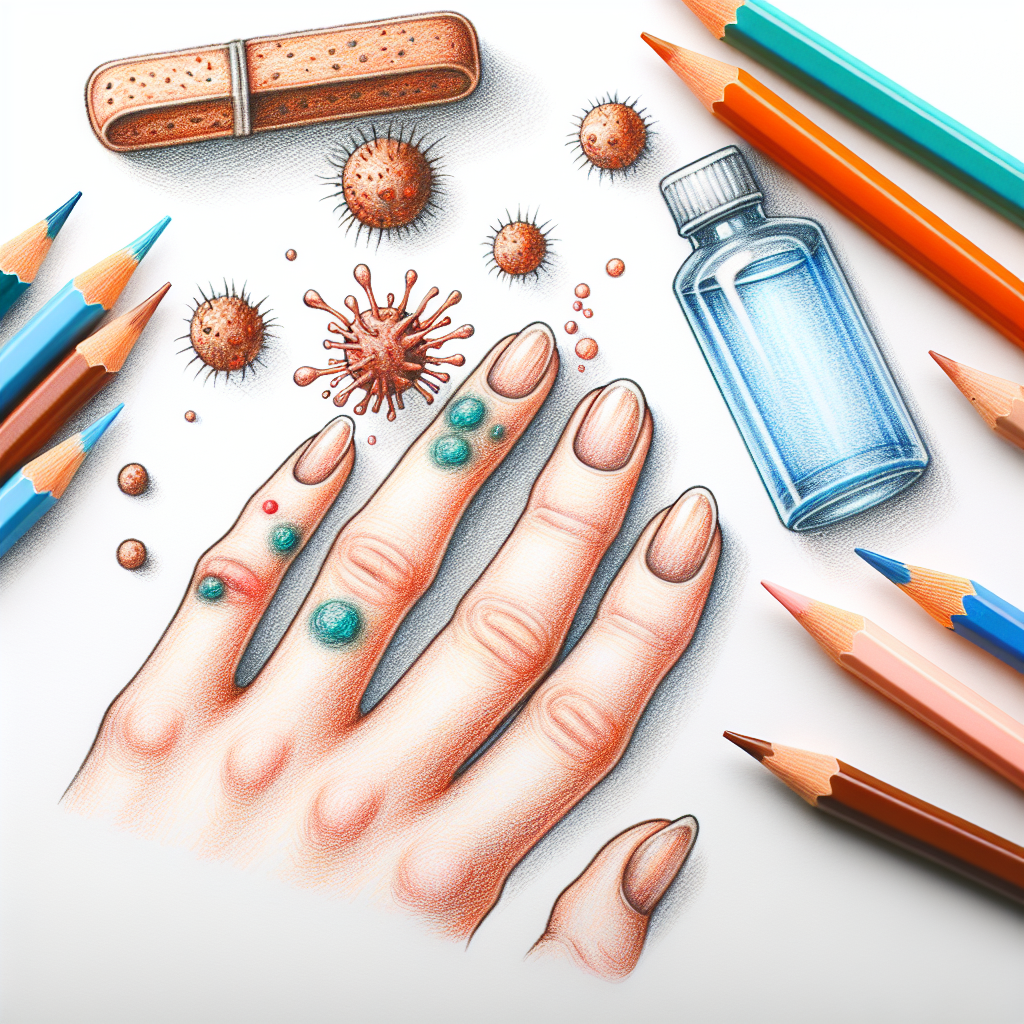 Pastelková ilustrace znázorňující téma: Zdraví