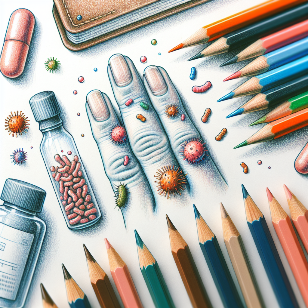 Pastelková ilustrace znázorňující téma: Zdraví