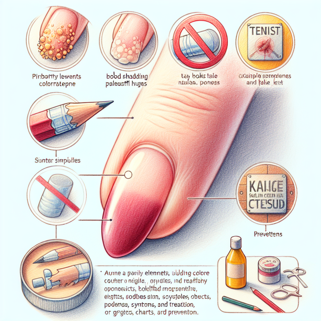 Pastelková ilustrace znázorňující téma: Zdraví nehtů