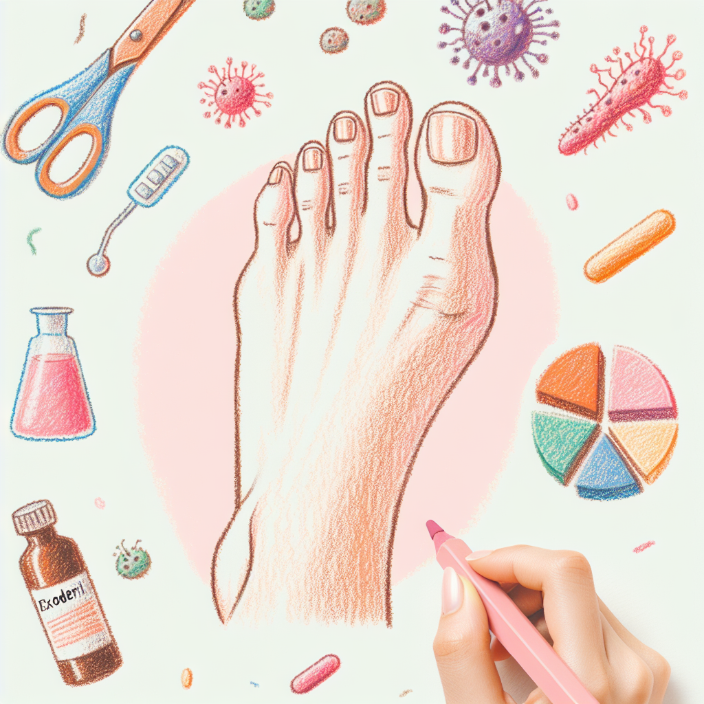Pastelková ilustrace znázorňující téma: Zdraví