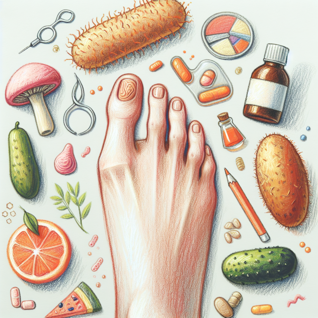Pastelková ilustrace znázorňující téma: Plísně a zdraví