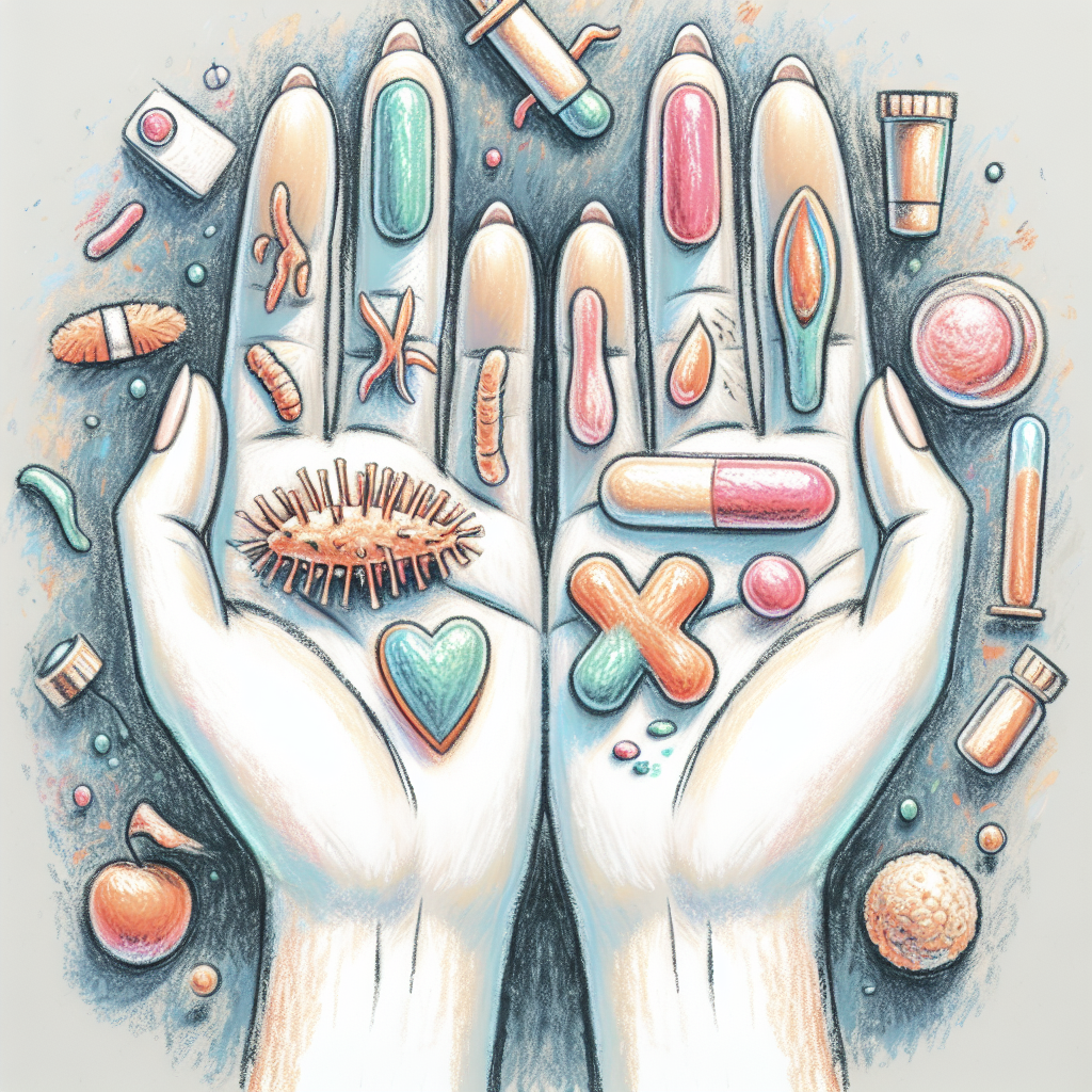 Pastelková ilustrace znázorňující téma: Zdraví