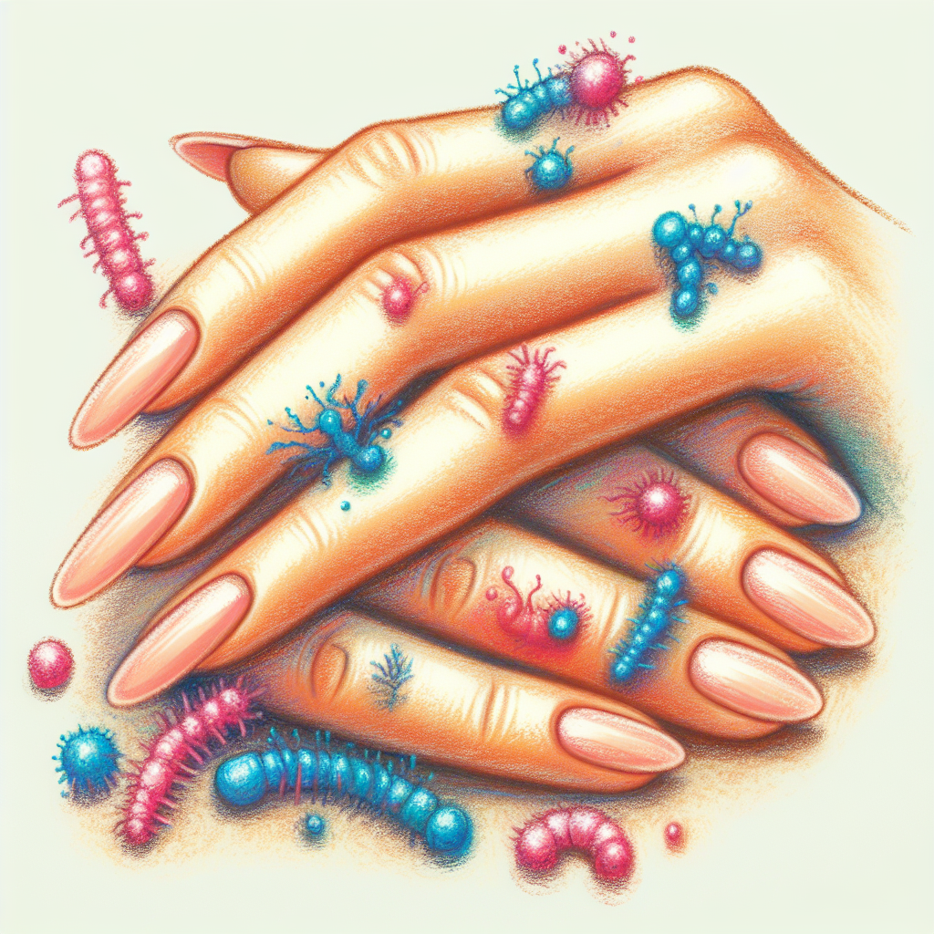 Pastelková ilustrace znázorňující téma: Zdraví