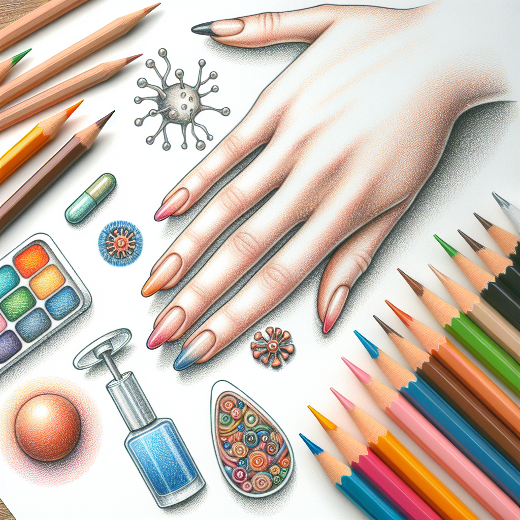 Pastelková ilustrace znázorňující téma: Zdraví