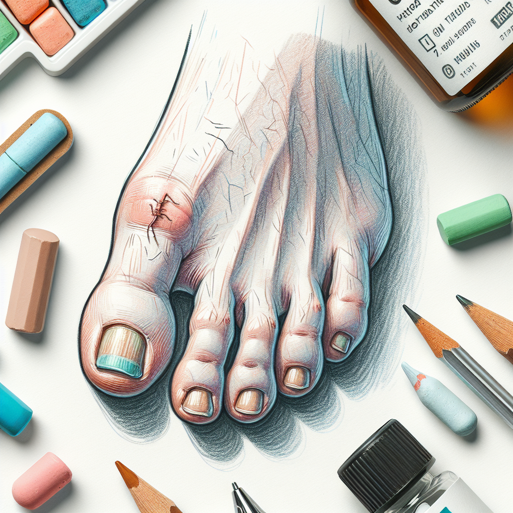 Pastelková ilustrace znázorňující téma: Zdraví