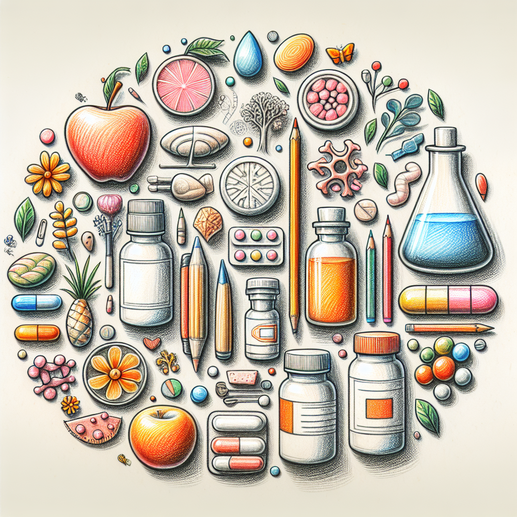 Pastelková ilustrace znázorňující téma: Zdraví