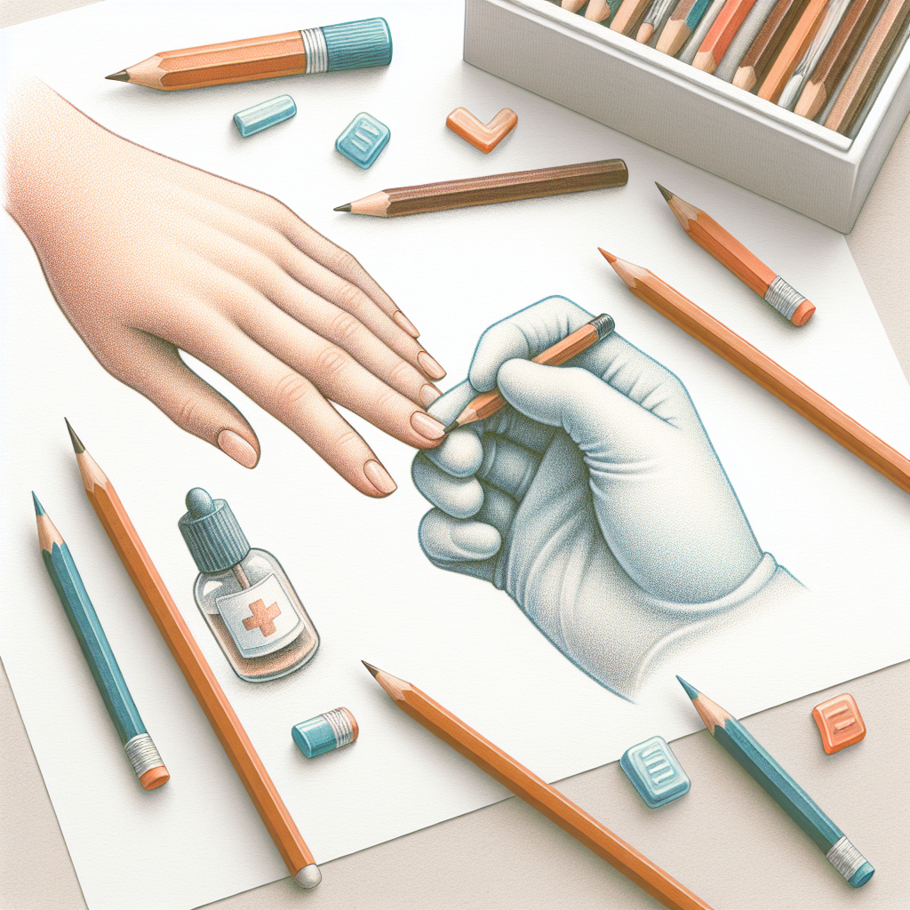 Pastelková ilustrace znázorňující téma: Zdraví