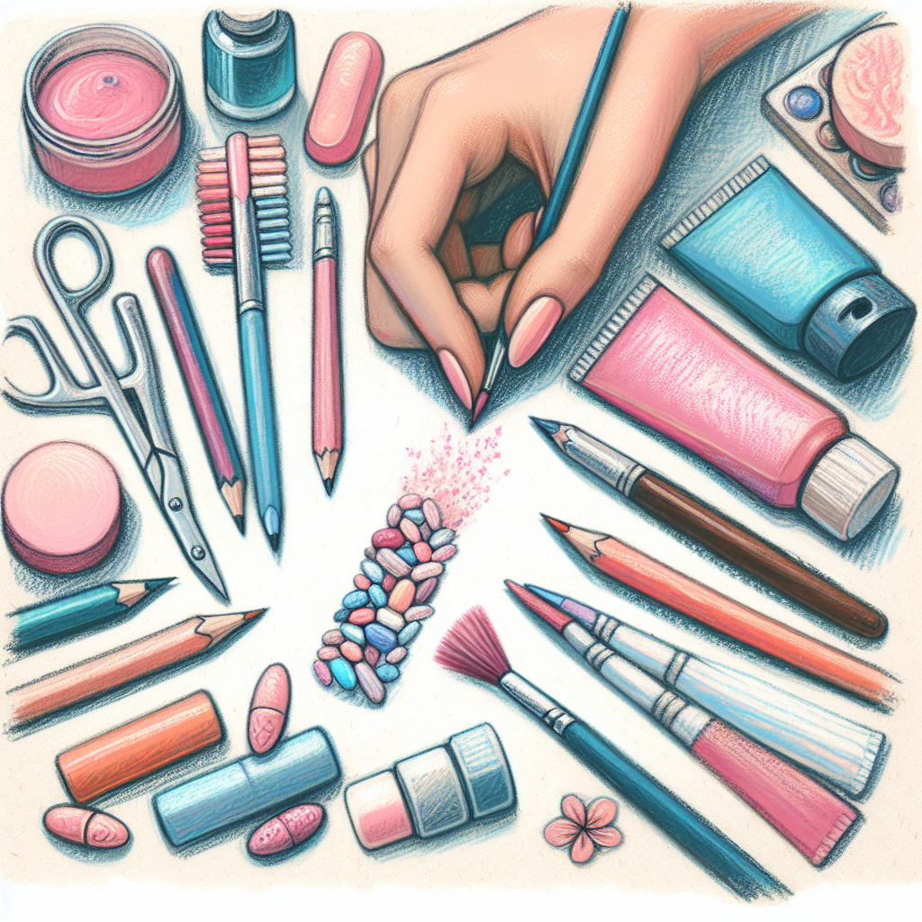 Pastelková ilustrace znázorňující téma: Zdraví