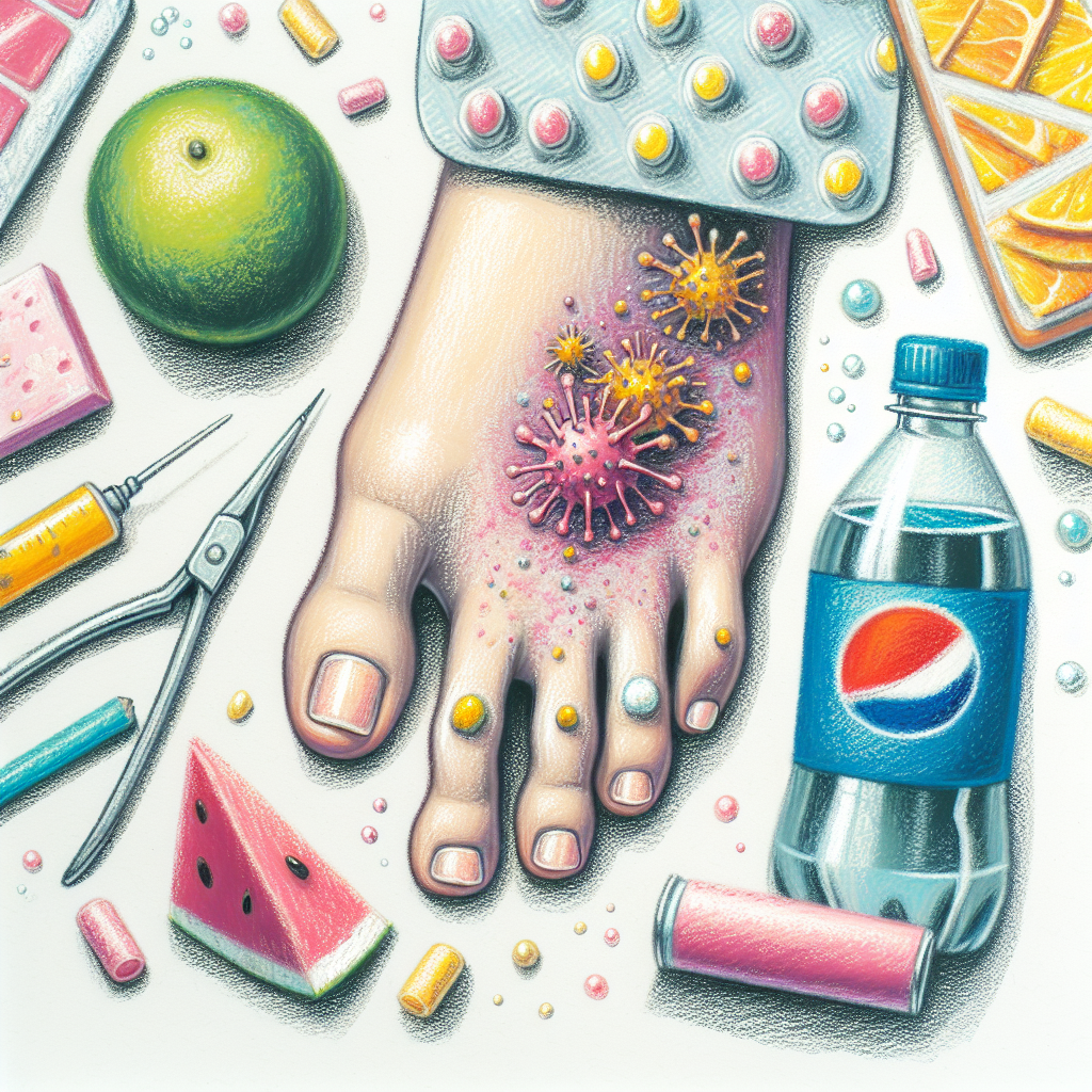 Pastelková ilustrace znázorňující téma: Zdraví