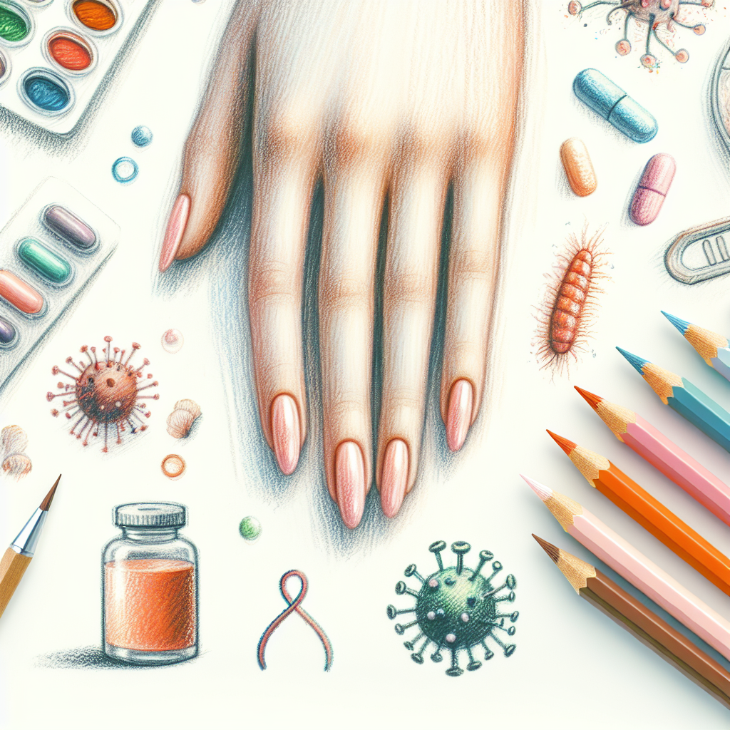 Pastelková ilustrace znázorňující téma: Zdraví