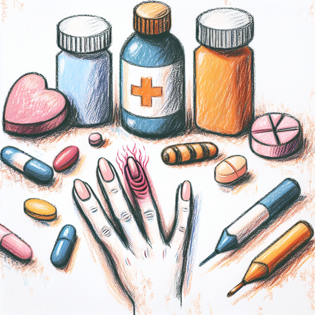 Pastelková ilustrace znázorňující téma: Zdraví