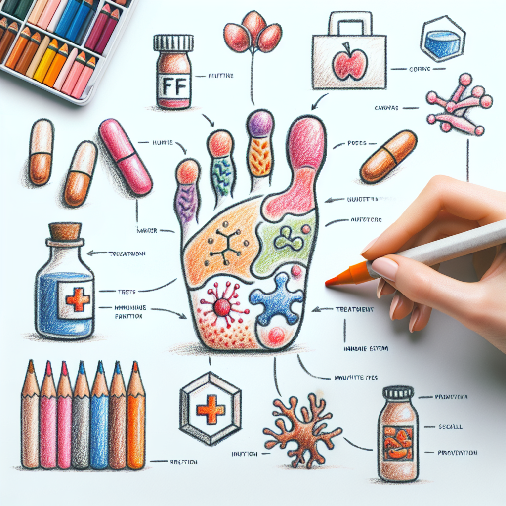 Pastelková ilustrace znázorňující téma: Zdraví nehtů